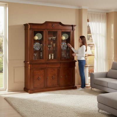 Sideboard furniture glass cabinet display case wood display cabinets glass cabinet cabinets Italy