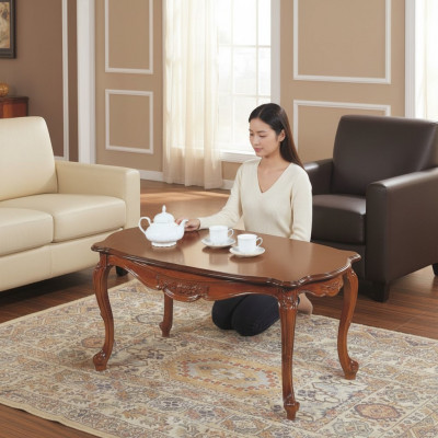 Rectangular coffee table wood tables living room Italian furniture table luxury