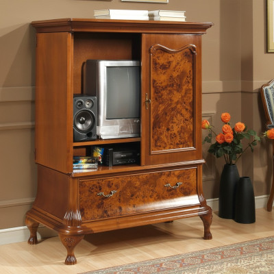 TV cabinet wall, television cabinet, concealed TV with doors, RTV sideboard, wood.