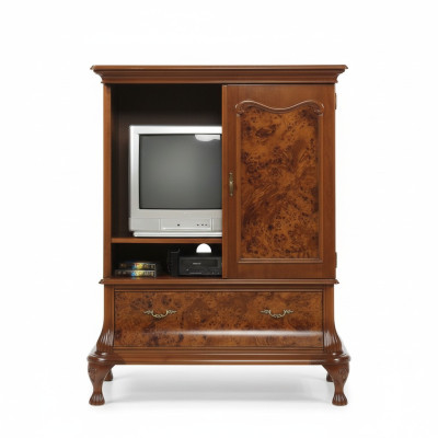 TV cabinet wall, television cabinet, concealed TV with doors, RTV sideboard, wood.