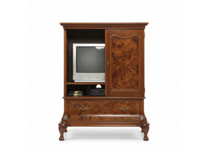 TV cabinet wall, television cabinet, concealed TV with doors, RTV sideboard, wood.