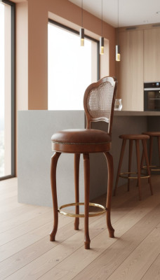Bar stool design counter stool bar chair brown leather luxury upholstery bars