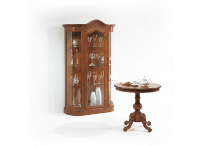 Living room table set with display cabinet, glass cabinet, cupboard, sideboard complete 2-piece. New