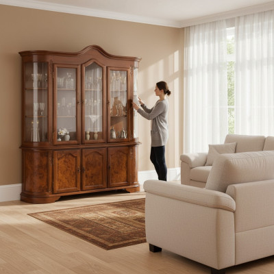 Sideboard Brown Display Cabinet Glass Cabinet Furniture Sideboard Cabinets Display Cabinets Cabinets