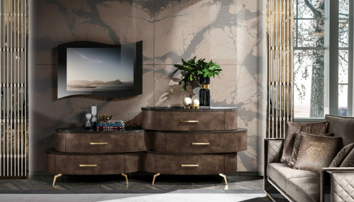 Lowboard RTV TV cabinet table living room dresser sideboard wood modern furniture