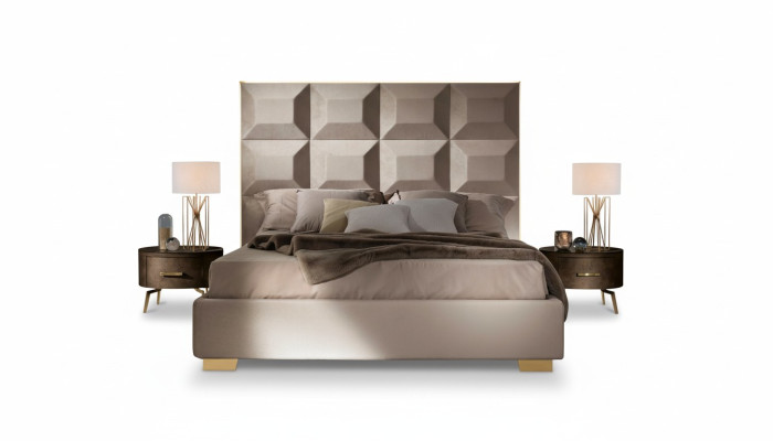 Bed luxury beds bed frame wood bedroom double matrimonial Italian furniture new