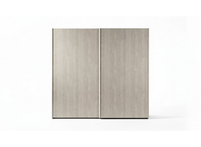 Modern wardrobe with sliding doors for the bedroom made of natural wood