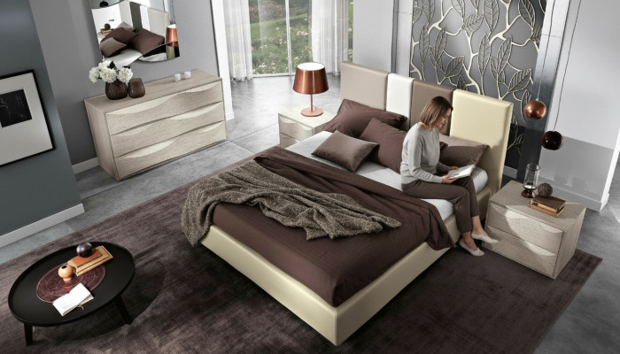 Bed double bed bed frames bed frame beds double luxury wood design leather