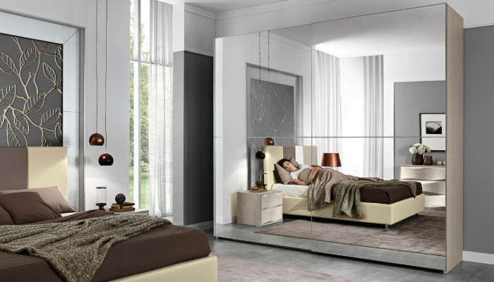 Wardrobe Sliding Doors Cabinets Wood Wardrobe Bedroom Closet Furniture