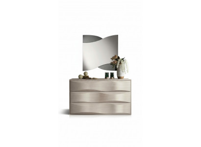 Set dresser with mirror dressers console group wood cabinets bedroom modern
