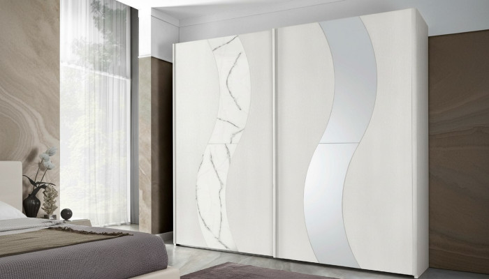 Wardrobe with sliding doors bedroom cabinet cabinets wood design modern