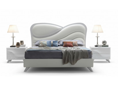 Double bed bed bed frame bed frames white double modern luxury Italy style new