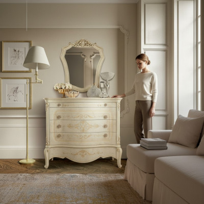 Dresser Dressers Console Bedroom Modern Wood Luxury Design Cabinets Style