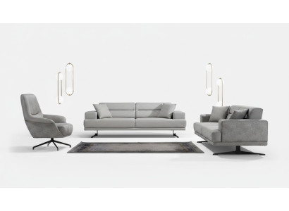 Sofa set 3+1+1 seater set sofa armchair sofas leather upholstery design seat