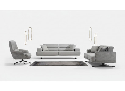 Sofa set 3+1+1 seater set sofa armchair sofas leather upholstery design seat