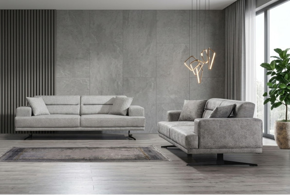 Sofa set 3+3 seater set sofa sofas leather upholstery design seat modern