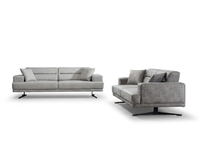 Sofa set 3+3 seater set sofa sofas leather upholstery design seat modern