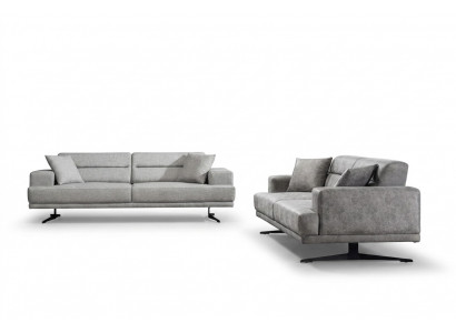 Sofa set 3+3 seater set sofa sofas leather upholstery design seat modern