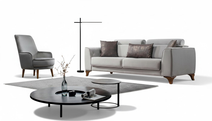Seating set couch 3+1 seat set design sofas sofa baroque upholstered armchair