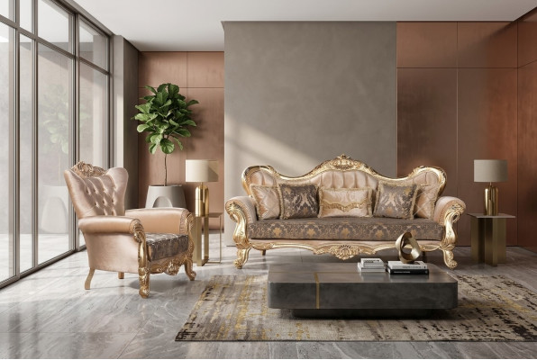 Luxury Sofa Set 3+1 Seater Set Armchair Sofas Seat Fabric Living Room New