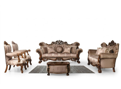 Sofa set 3+3+1+1 seater coffee table suite armchair sofas seating fabric set 5-piece