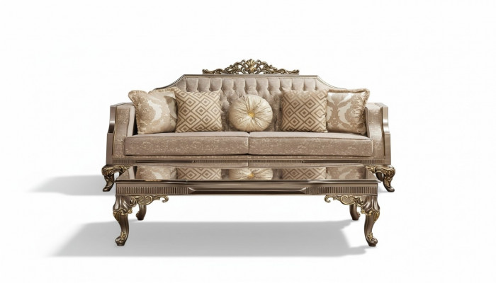 Three-seater sofa 3-seater sofa sofas fabric baroque rococo couch design living room
