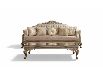 Three-seater sofa 3-seater sofa sofas fabric baroque rococo couch design living room
