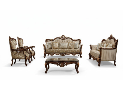 Group Set 5-piece Sofa Set 3+3+1+1 Seater Coffee Table Sofa Sofas Couch Fabric
