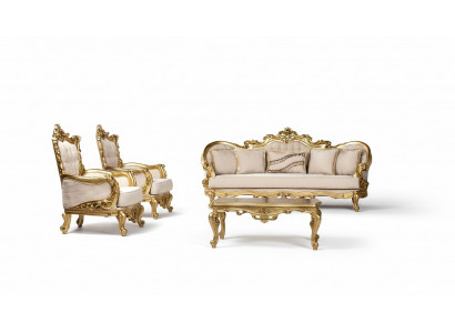 Couch Set Sofa Set 3+1+1 Seater Armchair Sofa Set Fabric Sofa Baroque New