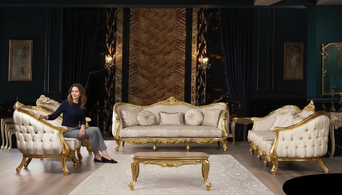 Sofa set 3+3+1+1 seater coffee table sofa sofas armchair seat luxury set 5-piece set