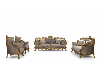 Luxury Sofa Set 5-piece Sofa Suite 3+3+1+1 Seater Coffee Table Sofa Sofas Armchair