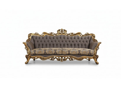 Three-seater sofa 3-seat triple sofa sofa sofas armchair seat fabric style baroque