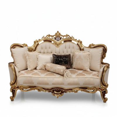 Sofa 3-seater, three-seater sofa, sofas, classic furniture, seat fabric style baroque