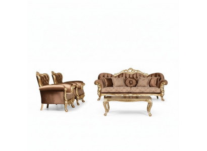 Sofa Suite 3+1+1 Seater Luxury Suite Sofa Sofas Armchair Set Baroque Living Room