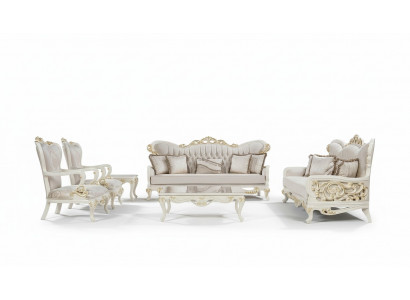 Sofa set 3+3+1+1 seater coffee table set 5-piece classic sofas armchair luxury new