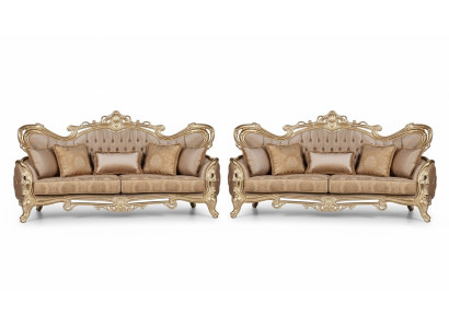 Sofa set 3+3 seater sofa armchair sofas relax luxury set living room baroque 2-piece