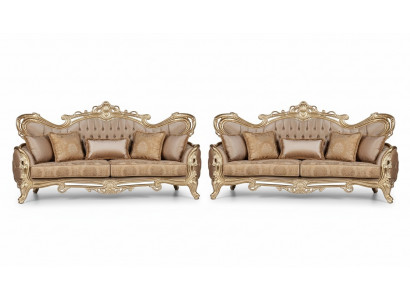 Sofa set 3+3 seater sofa armchair sofas relax luxury set living room baroque 2-piece