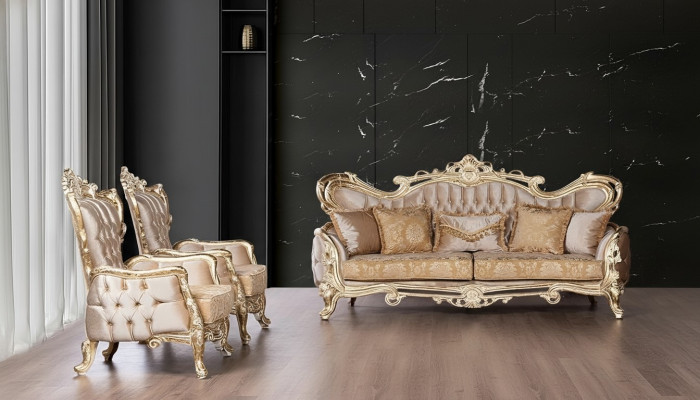 Luxury Set Suite Sofa Suite 3+1+1 Seater Sofa Armchair Sofas Relax Living Room
