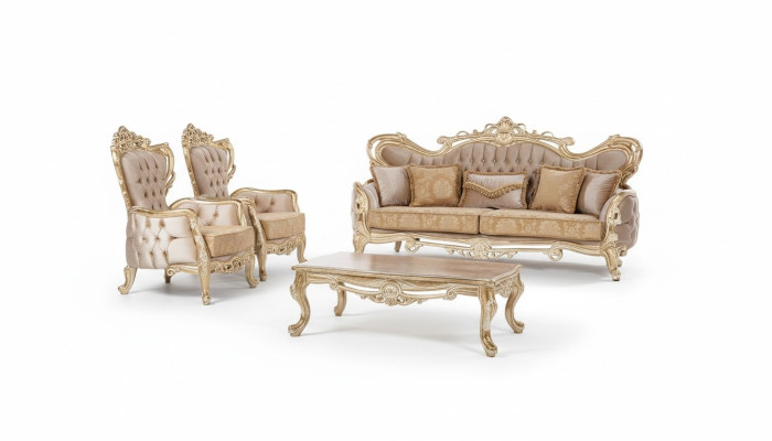 Luxury Set Suite Sofa Suite 3+1+1 Seater Sofa Armchair Sofas Relax Living Room
