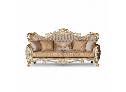 Three-seater sofa, 3-seater sofa, sofas, velvet fabric, Baroque-style, Rococo furniture, new.
