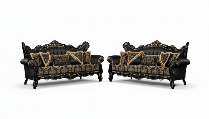 Sofa set 3+3 seater sofa armchair sofas luxury suite set polyester fabric new