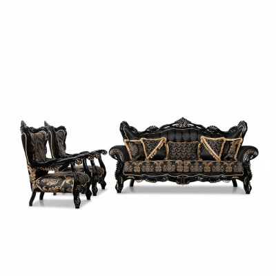 Sofa set 3+1+1 seat sofa armchairs luxury set fabric living room furniture