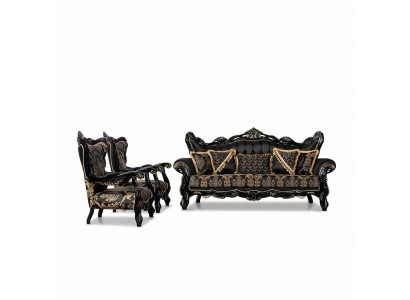Sofa set 3+1+1 seat sofa armchairs luxury set fabric living room furniture
