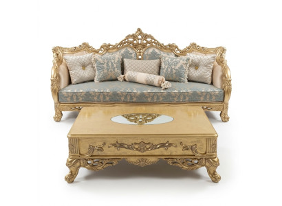 Three-seater sofa, 3-seater sofas, fabric, baroque, rococo style, furniture, classic.