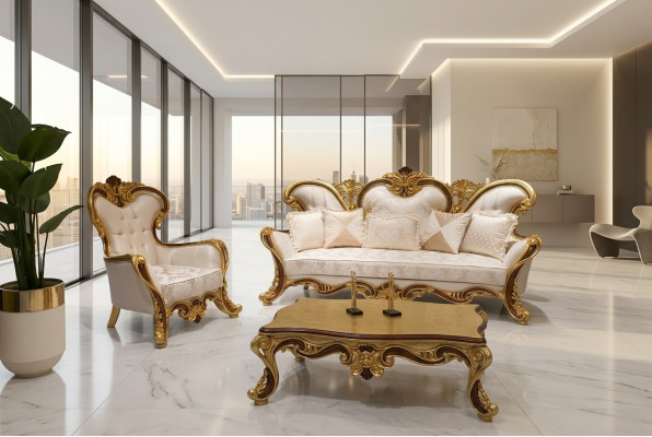 Living Room Set Upholstery Sofa Set 3+1 Seater Sofa Armchair Sofas Fabric Group Living Room New