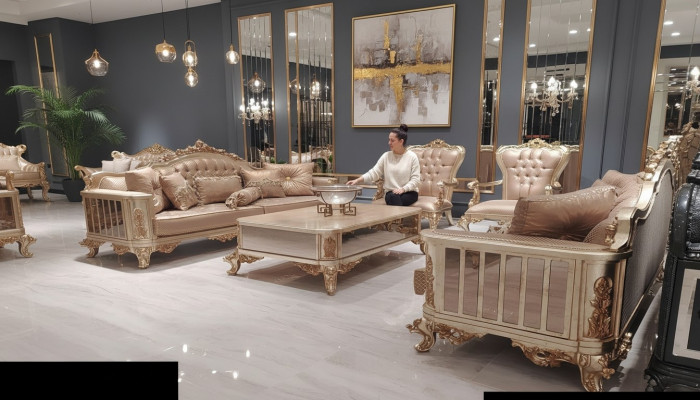 Sofa set 3+3+1+1 seater coffee table sofa armchair sofas fabric luxury set 5-piece