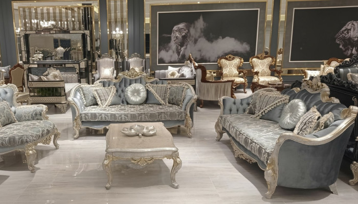 Group Sofa Set 3+3 Seater Luxury Sofa Armchair Sofas Fabric Classic Set New