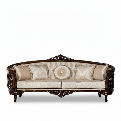 Three-seater sofa 3 seats classic furniture sofas fabric style baroque rococo luxury new