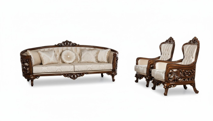 Upholstery Set Sofa Set 3+1+1 Seat Sofa Armchair Sofas Fabric Living Room 3-piece