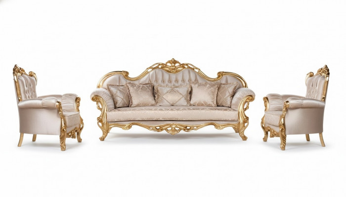 Set of sofa set 3+1+1 seater coffee table sofa luxury fabric armchair sofas new